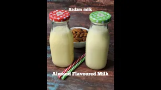 #shorts#Flavoured milk/ Almond Flavoured milk/ Badam milk/ kesar badam milk/ how to make badam milk