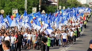 Акция протеста «За свободную Молдову» в Бельцах, организованная «Нашей партией». 20.05.2017