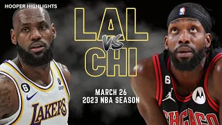 Los Angeles Lakers vs Chicago Bulls Full Game Highlights | Mar 26 | 2023 NBA Season