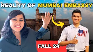 Student experience at Mumbai Embassy -Unique questions & How to answer them | USA F1 visa - Fall 24'
