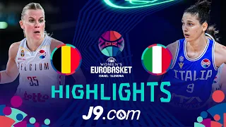 Belgium 🇧🇪 vs Italy 🇮🇹 | J9 Highlights | FIBA #EuroBasketWomen 2023