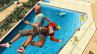 GTA 5 Funny/Crazy Ragdolls (Franklin, Funny Jumps)