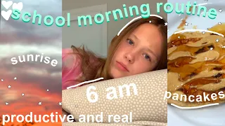 6 AM SCHOOL MORNING ROUTINE | productive and real