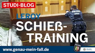 Studierendenblog Polizei NRW, EJ 2017, Leroy beim Schießtraining