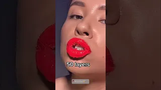 100 layers of lipstick❤️‍🔥