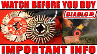 NEW DIABLO X LOCK Grinder Wheels & Accessories (WATCH BEFORE YOU BUY)