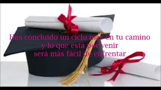 CARTA A MI HIJA EN SU GRADUACIÓN