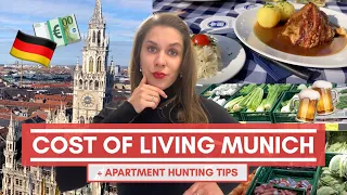 How much does it COST to LIVE in MUNICH? | Cost of Living + Apartment Hunting Tips *must watch*