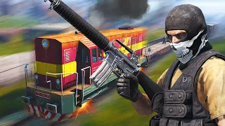 Living On A MOVING TRAIN BASE In DayZ!
