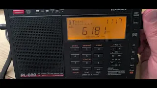 Tuning 7000 to 5800 kHz Shortwave on Tecsun PL-680 Receiver with MLA 30 loop antenna