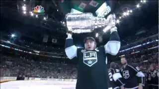 NHL 2012 Stanley Cup Finals Devils vs Kings Game 6: Dustin Brown Hoists the Stanley Cup - 6/11/12