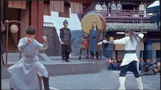 Kungfu master despises the kid and speaks arrogantly, not knowing he has practiced the best kungfu.