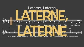 Lied: Laterne, Laterne (Kinder, St. Martin / Melodie, Akkorde, Noten, Text)