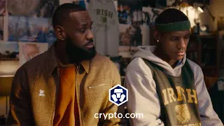 Crypto.com LeBron James Super Bowl LVI Commercial | Young LeBron CGI "Fortune Favors the Brave"