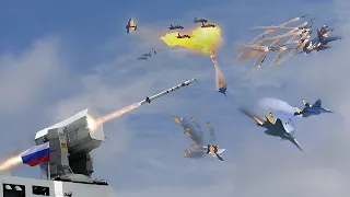 BIG Tragedy! 750 US Fighter Jets Shot Down by Russian Secret Weapons in Ukraine - ARMA 3