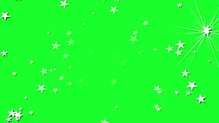 Green Screen Animation Star Blinking and Sparkle, Shine Chromakey Футаж Звездочки мегают и искрятся