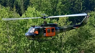 BELL UH-1D SAR SCALE RC ELECTRIC MODEL HELICOPTER FLIGHT / Turbine meeting 2015 *1080p50fpsHD*