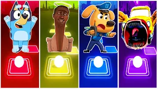 Bluey Bingo 🆚 Skibidi Toilet 🆚 Sheriff Labrador 🆚 Car Eater . 🎶 Who Is Best?