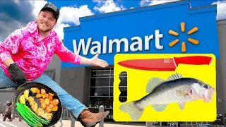 Walmart $25 Budget CATCH CLEAN COOK Challenge!