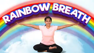 Rainbow Breathing Exercise for Kids | Yoga for Kids | Yoga Guppy with Rashmi Ramesh