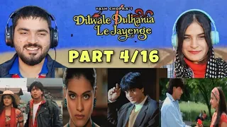 DILWALE DULHANIA LE JAYENGE: train missed | Shahrukh Khan | KAJOL | Pakistani Reaction | Part 4/16
