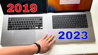 Unboxing And Comparison: 2023 MacBook Pro 16" vs. 2019 MacBook Pro 16"