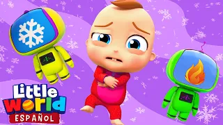 Frío o Caliente 🥶 🔥 | Canciones Infantiles Para Aprender | Little World En Español