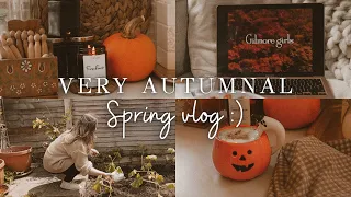 🎃 Planting Pumpkins for Halloween 2022 & watching Gilmore Girls 🍂 Cosy silent Spring & Autumn vlog