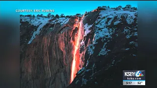 Rare 'firefall' puts on a show at Yosemite National Park