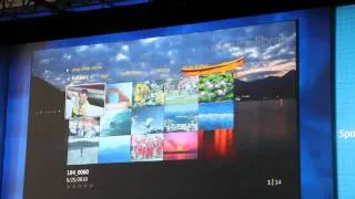 Windows Media Center Demo on a Intel Atom based TV
