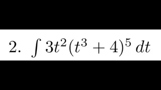 integrate 3t^2 (t^3 + 4)^5 dt