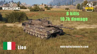 WOT World of Tanks Lion - 8 kills 10,7k damage