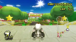 Mario Kart Wii Gameplay on GCN Mario Circuit (HD Dolphin Emulator)