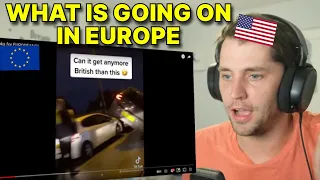 American reacts to TikToks for Europeans