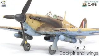 Arma Hobby Hawker Hurricane Mk. IIc 1:48. Part 2:  Cockpit and wings