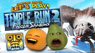 Annoying Orange and Pear - TEMPLE RUN 2: FROZEN SHADOWS!