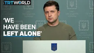 President Zelenskyy says Ukraine 'left alone' to fight Russia