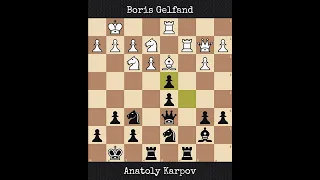 Boris Gelfand vs Anatoly Karpov | FIDE Candidates (1995)