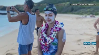 Swimmer becomes youngest to cross Kaiwi Channel