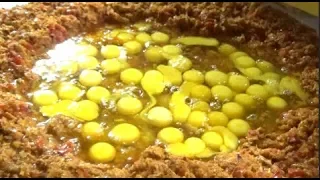 Biggest Scrambled Eggs (Anda Bhurji) Preparation Of India - 240 Eggs | Street Food Of India Non Veg