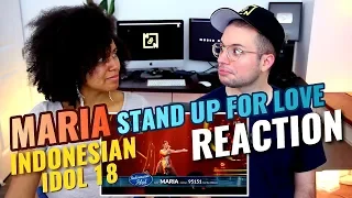 Maria - Stand Up For Love | Destiny's Child | Indonesian Idol 2018 | REACTION