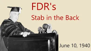 FDR's Stab in the Back Speech