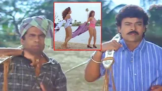 Chiranjeevi & Brahmanandam SuperHit Movie Scene || Best Telugu Movie Scene || Volga Videos