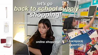 BACK TO SCHOOL SUPPLY SHOPPING + HAUL 2023 ✏️|| target, amazon, & more! (freshman year)