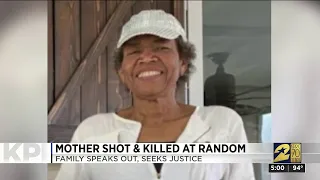 Mother shot and killed at random