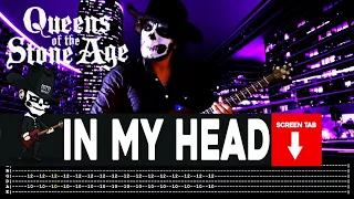 【QUEENS OF THE STONE AGE】[ In My Head ] cover by Masuka | LESSON | GUITAR TAB