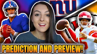 New York Giants vs Kansas City Chiefs Prediction and Preview! NFL Week 8 (2021)