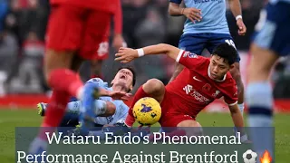 Wataru Endo's Phenomenal Performance Against Brentford ⚽️🔥 #LiverpoolDMC #FootballHighlight"