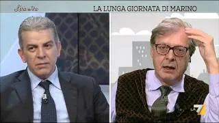 Sgarbi vs Sabella: 'Vergognatevi, bugiardi, avete inventato la mafia romana!'