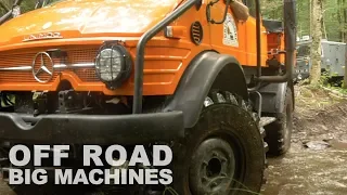 Mercedes Unimog Off Road With A Toyota & 7 Land Rovers
